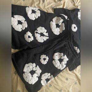 Kids Black and White Patterned Shorts